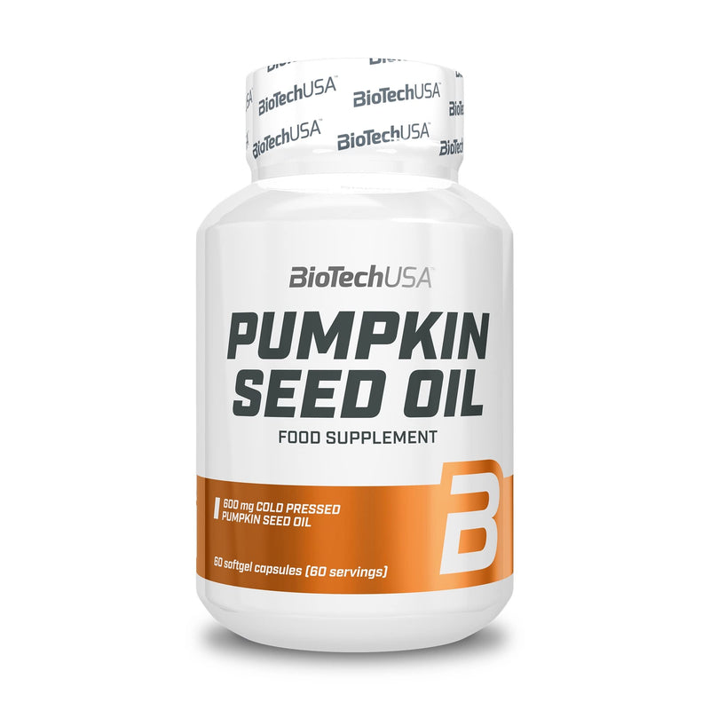 BioTechUSA Pumpkin Seed Oil, Food Supplement Soft Gel Capsules with Pumpkin Seed Oil, 60 Capsules - BeesActive Australia