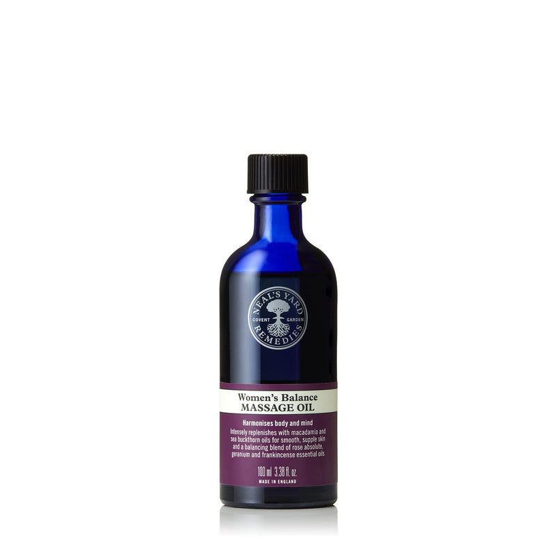 Neal's Yard Remedies | Women's Balance Massage Oil | Relaxing Body Gifts for Women - Essential Oil & Blend of Rose Oil | 100ml - BeesActive Australia