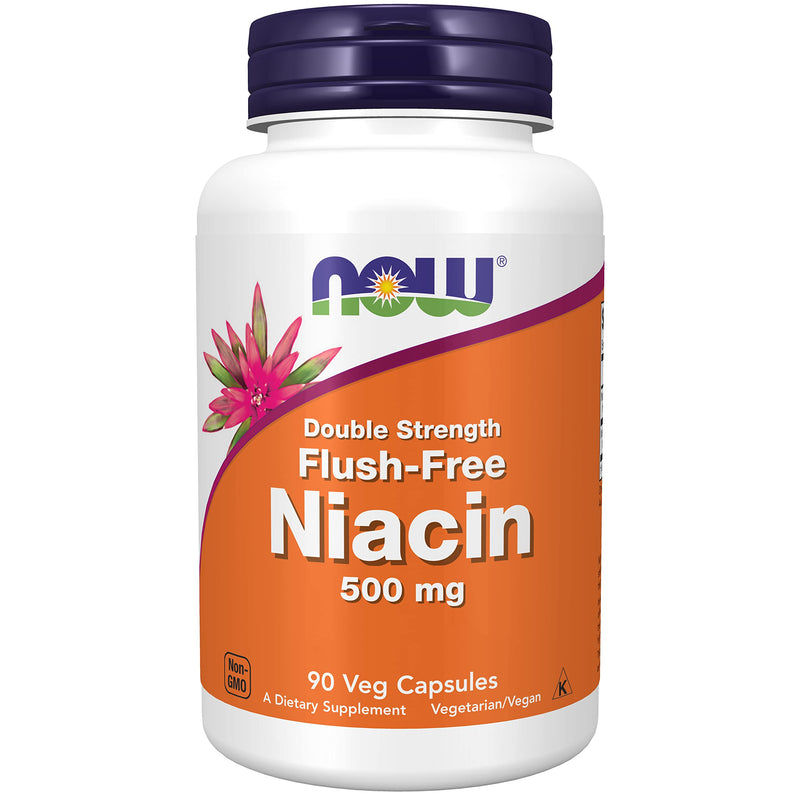 Now Foods, Niacin Without Flusheffect, 500mg, 90 Vegan Capsules, Lab-Tested, Vitamin B3, Soy Free, Gluten Free, Vegetarian - BeesActive Australia