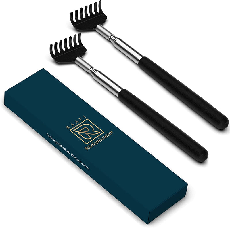 Pack of 2 Back Scratcher for Smooth Scratching Against Itching. Extendable Back Scratcher for Men and Women with Wide Head for Maximum Scratching Surface and Strong Telescope (20 to 68 cm) Pack of 2 - BeesActive Australia