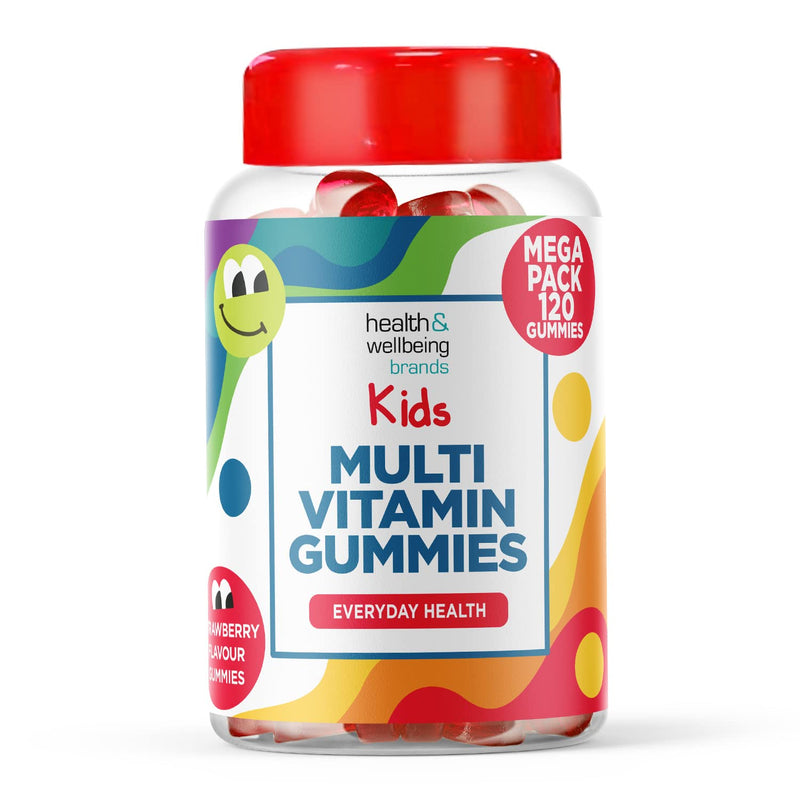 Kids Multivitamin 120 Strawberry Flavour Gummies - Strawberry Contains 9 Essential Vitamins + Minerals Including Vitamin C D A & B Vitamins for Childrens - Pack of 120 Chewable Vitamins 120 Count (Pack of 1) - BeesActive Australia