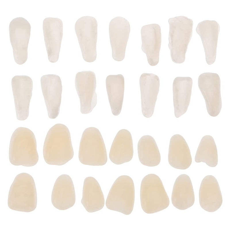 Hemoton 200pcs Teeth Veneers Temporary Tooth Kit Moldable Fake Teeth Resin Teeth Bead Replacementfor Missing Broken Teeth - BeesActive Australia