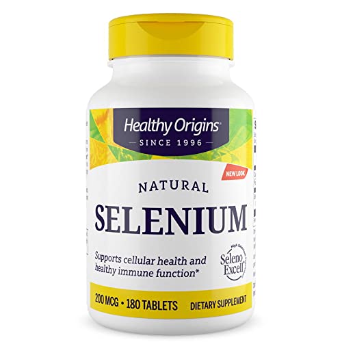 Healthy Origins, Natural Selenium, 200mcg, 180 Vegan Tablets, Lab Tested, Gluten Free, Soy Free, Vegetarian - BeesActive Australia