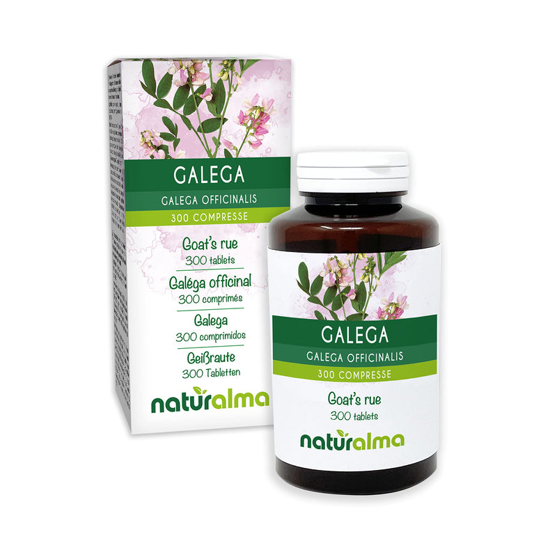 Goat's rue (Galega officinalis) herb with Flowers NATURALMA | 150 g | 300 Tablets of 500 mg | Food Supplement | Natural and Vegan - BeesActive Australia
