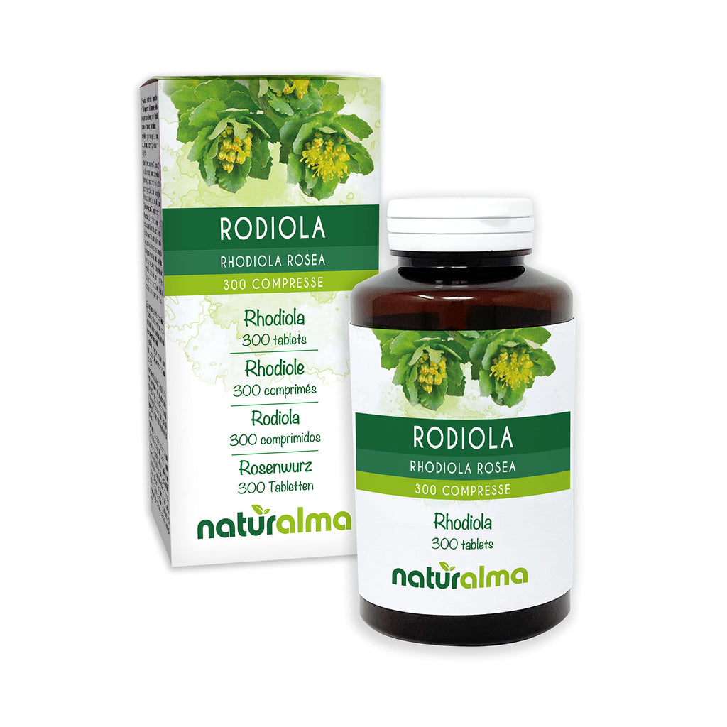 Rhodiola (Rhodiola rosea or Sedum roseum) Roots NATURALMA | 150 g | 300 Tablets of 500 mg | Food Supplement | Natural and Vegan - BeesActive Australia