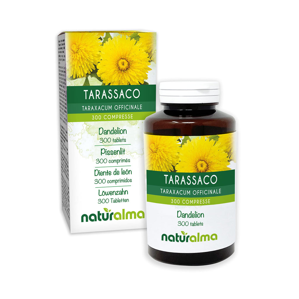 Dandelion (Taraxacum officinale) Roots and Leaves NATURALMA | 150 g | 300 Tablets of 500 mg | Food Supplement | Natural and Vegan - BeesActive Australia