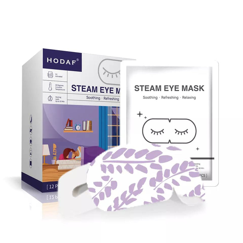 NEW UPDATED 12 Pcs Gentle Steam Eye Mask | Lavender Self Heating Gentle Warm Steam Eye Mask for Dry Eyes| Masks for Dark Circles, Relaxation and Puffy Eyes |Disposable Hot Sleep Eye Mask - BeesActive Australia