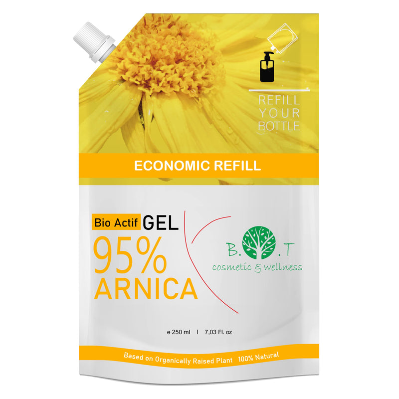 Arnica Montana Gel 90% Concentrate - 100% Natural Plant Extract directly from the Arnica Flower - NOT based on Floral Water - Economy Format 250 ml - BeesActive Australia