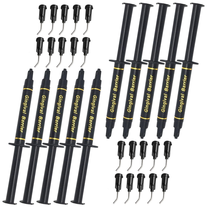 Gingival Protection Gel, 10PCS*3ML LuckinSmile Gum Protection Gel Syringe, Provides a Protective Barrier for Gums, for Use with Teeth Whitening Gel, Allowing Tooth Whitening with Reduced Sensitivity Black - BeesActive Australia