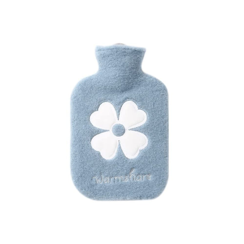 Hot Water Bottle with Cover, 500ML Small,Wearable,Mini, Great Gift for Women, Seniors & Children (Blue) Blue - BeesActive Australia