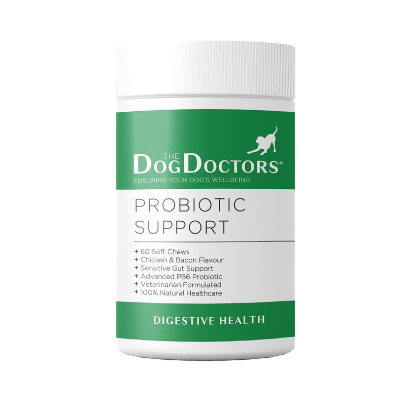The Dog Doctors Probiotics for Dogs - 60 Soft Chews for Digestive Balance & Probiotic Support - Digestive Enzymes Gut Health - Stomach & Intestinal Wellbeing - Immune Health & Daily Dog Gut Support 60 chews