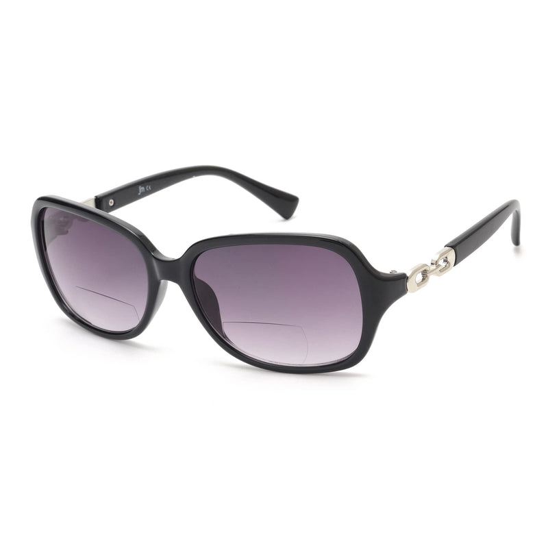 JM Classic Bifocal Reading Sunglasses for Women Vintage Reader Glasses Outdoor UV Protection Black(200836) 3.0 x - BeesActive Australia