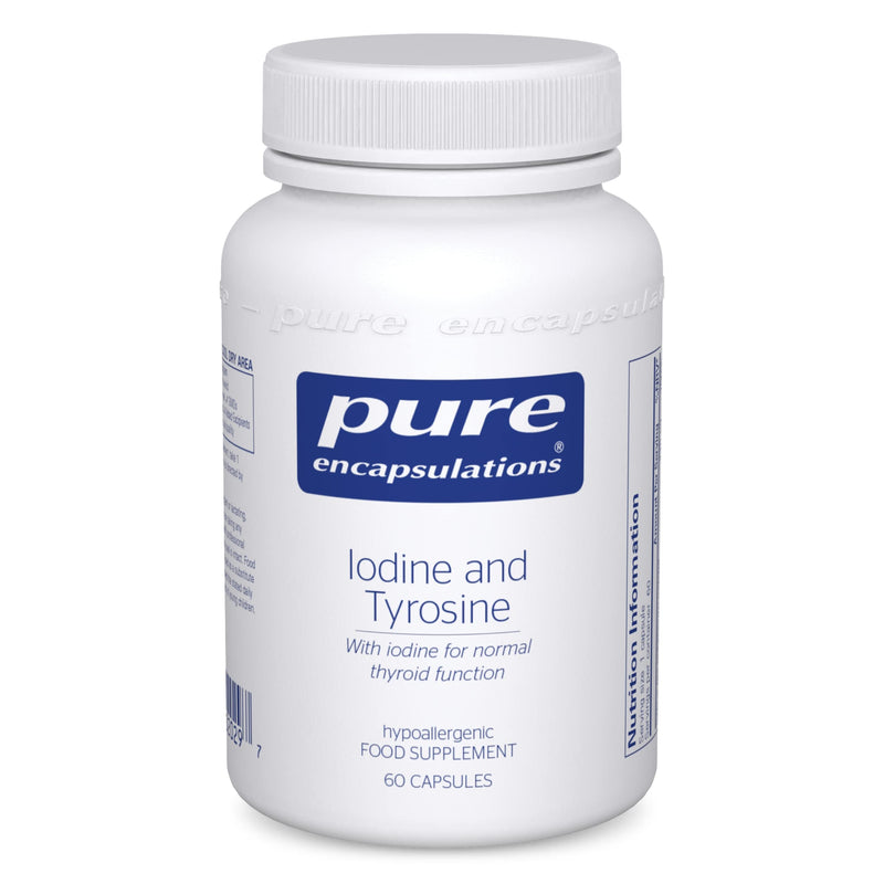 Pure Encapsulations - Iodine & Tyrosine - Thyroid Function and Nervous System - 60 Capsules - BeesActive Australia