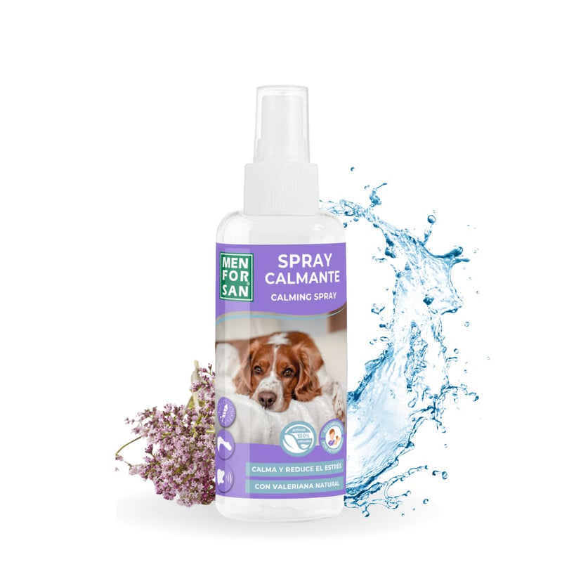 MENFORSAN Calming Spray for Dogs | With Natural Valerian | Calm and Reduce Stress | Immediate Effect | 60ml