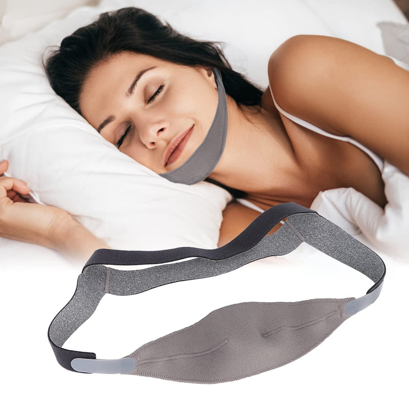 Anti Snore Chin Strap, Jaw Support Belt for CPAP Users Prevent Snoring, Breathable Adjustable Keep Nose Breathing Facial Lifting Strap for Men and Women Sleeping Snoring, Mouth Breathers - BeesActive Australia