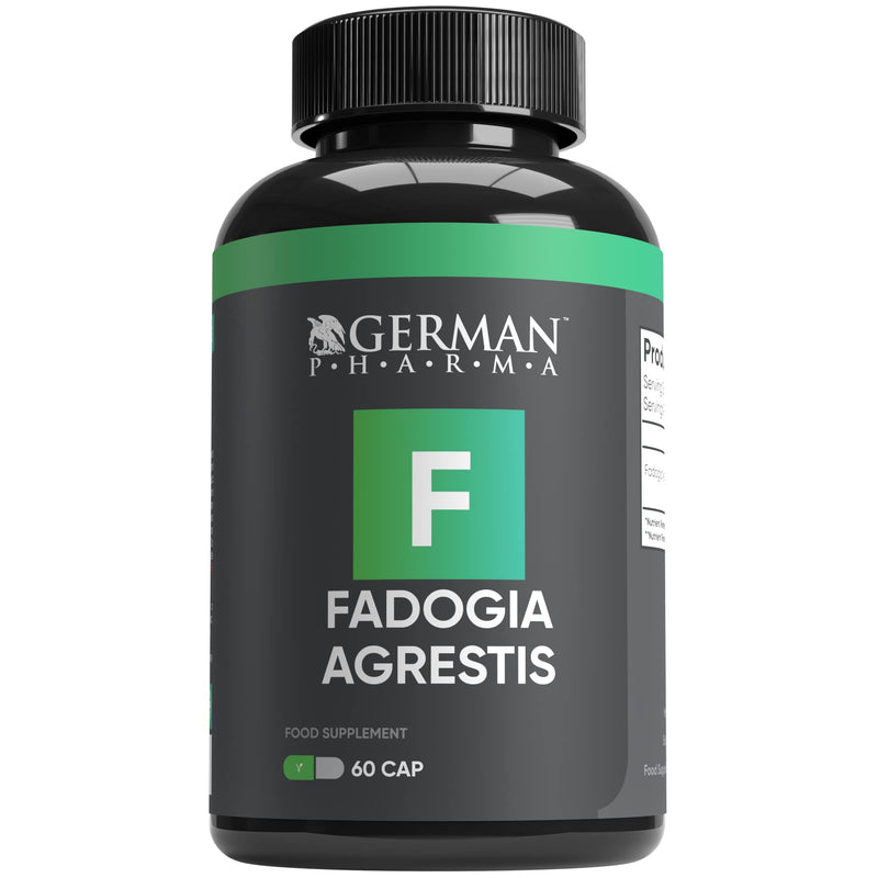 German Pharma Fadogia Agrestis Vegetable Capsules | 60 Capsules, 2 Per Day | 1 Month Supply | Accelerates Muscle Building & Recovery | 100% Vegan | - BeesActive Australia