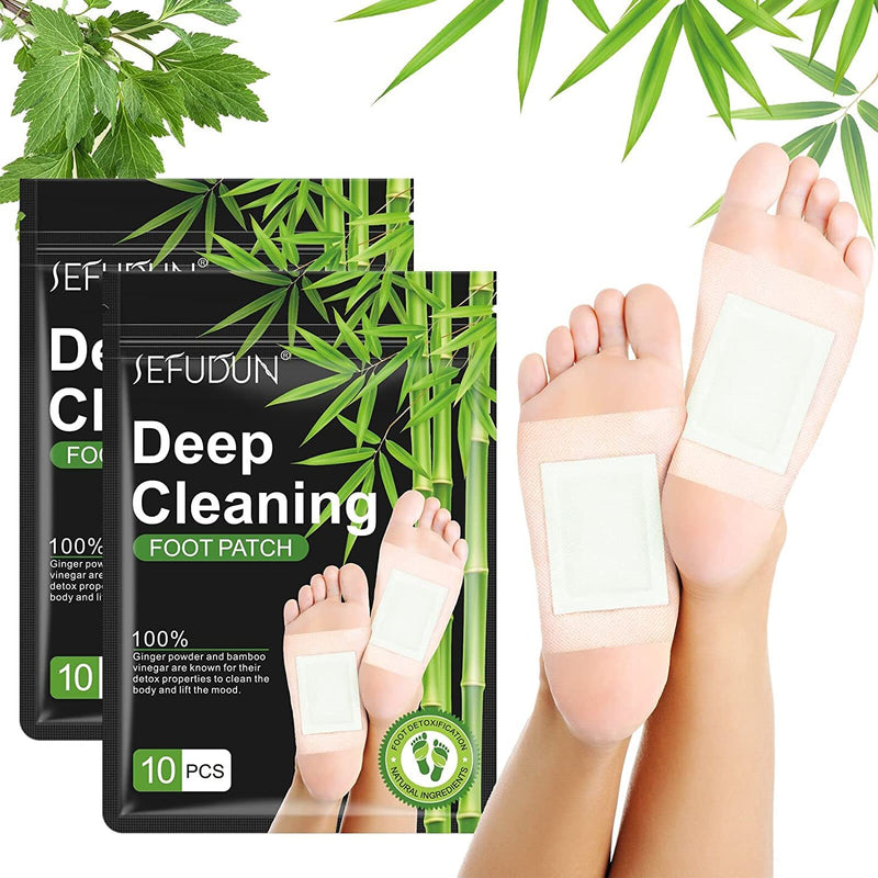 Detox Foot Patches, 20 Pcs Natural Detox Foot Pads, for Foot and Body Care, Detox Foot Patches for Stress Relief & Deep Sleep, with Bamboo Vinegar and Ginger Help Remove Toxins & Cleanse Body White One Size - BeesActive Australia