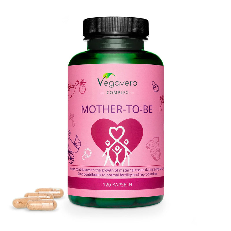 Fertility Supplement Vegavero� | Trying to Conceive Vitamins for Women | Folic Acid (Methyl folate), CoQ10, Inositol, DHA, Zinc for Ovulation Support | 120 Capsules | Vegan Prenatal Vitamins - BeesActive Australia