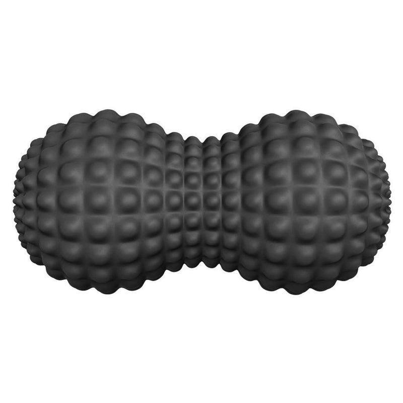 SELEWARE Peanut Massage Ball, Peanut Double Lacrosse Massage Roller Ball for Back Neck Shoulder Spine Legs Hips, Deep Tissue Peanut Roller Ball Trigger Point Muscle Massage Ball, Black - BeesActive Australia