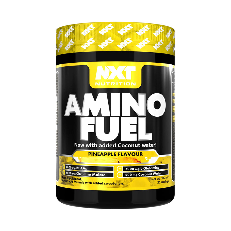 NXT Nutrition Amino Fuel Energy Drink | BCAAs Amino Acids with Beta Alanine, Vitamin D3 and Citrulline Malate – for Performance, Endurance and Energy Support | (Pineapple) - BeesActive Australia