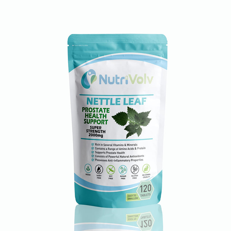 Nettle Leaf Supplement Tablets- Fight Allergy, Reduce Joint Pain, and Improve Prostate Health for Men and Women-- 2000 mg Pack of 120 Pills. - BeesActive Australia