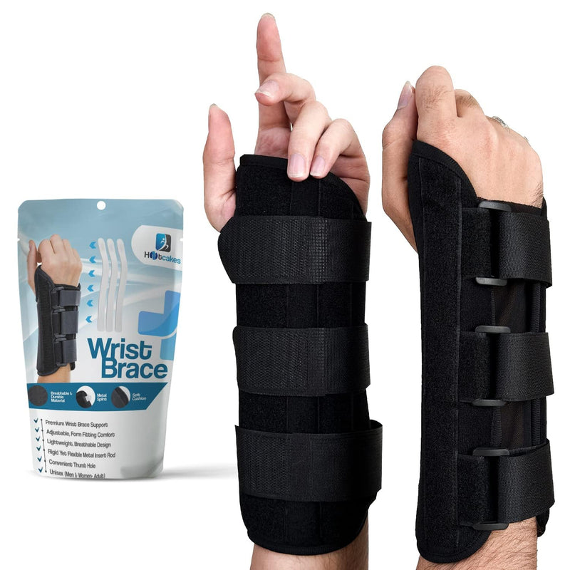 Hotcakes Wrist Hand Support Brace Splint - Adjustable Compression, Pain Relief, and Stability - Ideal for Carpal Tunnel, Arthritis, and Sports Injuries - Universal Fit for Men and Women (Pair, 2 PCS) Pair - BeesActive Australia