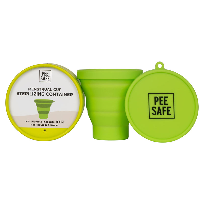 Pee Safe Menstrual Cup Steriliser (1N) | Made with Medical Grade Silicone | Microwave, Compact and User-Friendly - BeesActive Australia