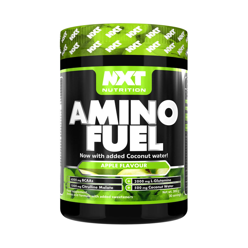 NXT Nutrition Amino Fuel Energy Drink | BCAAs Amino Acids with Beta Alanine, Vitamin D3 and Citrulline Malate – for Performance, Endurance and Energy Support | (Apple) - BeesActive Australia