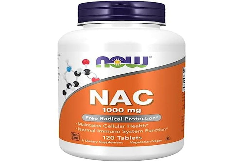 Now Foods, NAC (N-Acetyl Cysteine), 1.000mg, 5-Day-Depot, Food Supplement, 120 Vegan Tablets, Lab-Tested, Soy Free, Gluten Free, Vegan - BeesActive Australia