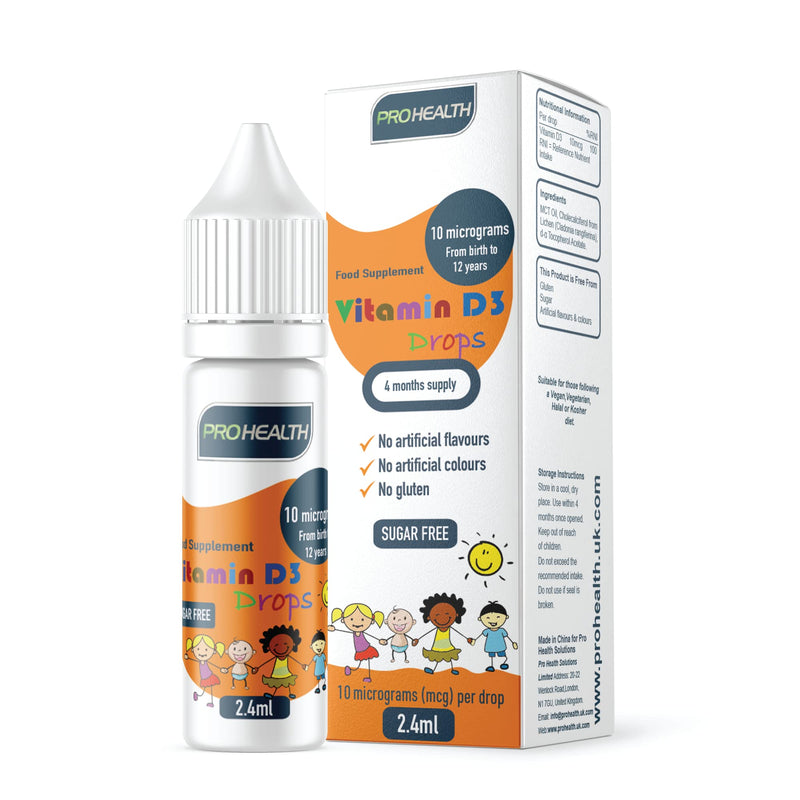 Vegan Baby Vitamin D3 Drops Formulated for NHS, 120 Drops 10�g, 4-Month Supply for Infants & Young Children, No Preservatives, No Taste, Non-GMO, Allergy-Friendly, Supports Bone, Teeth & Immune System Baby Drop - 4 Month Supply - BeesActive Australia