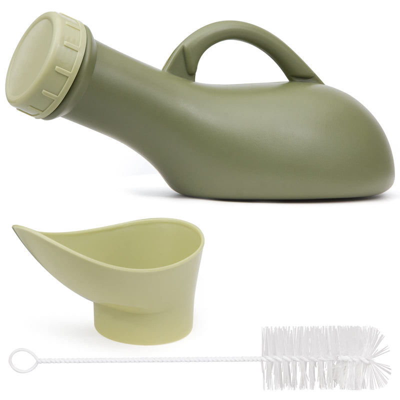 Urine Bottle Spill Proof Unisex: Portable Women Mens Urinals Screw Top Lid Pee Female Funnel Urine Bottles Container Plastic Bed Pan Car Travel Toilet 1000ml Adult Kids Potty Night Wee Pot WC for Male - BeesActive Australia