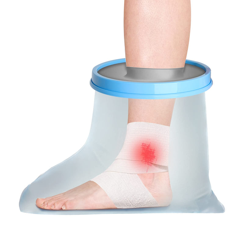 SUPERNIGHT Waterproof Foot Cast Cover for Shower& Bath, Reusable Sealed Watertight Foot Protector, Wound Cast Bag Protector for Foot&Ankle, Cast Bag Bandage Protector, Cast Cover for Showing Foot Adult Foot/Ankle - BeesActive Australia