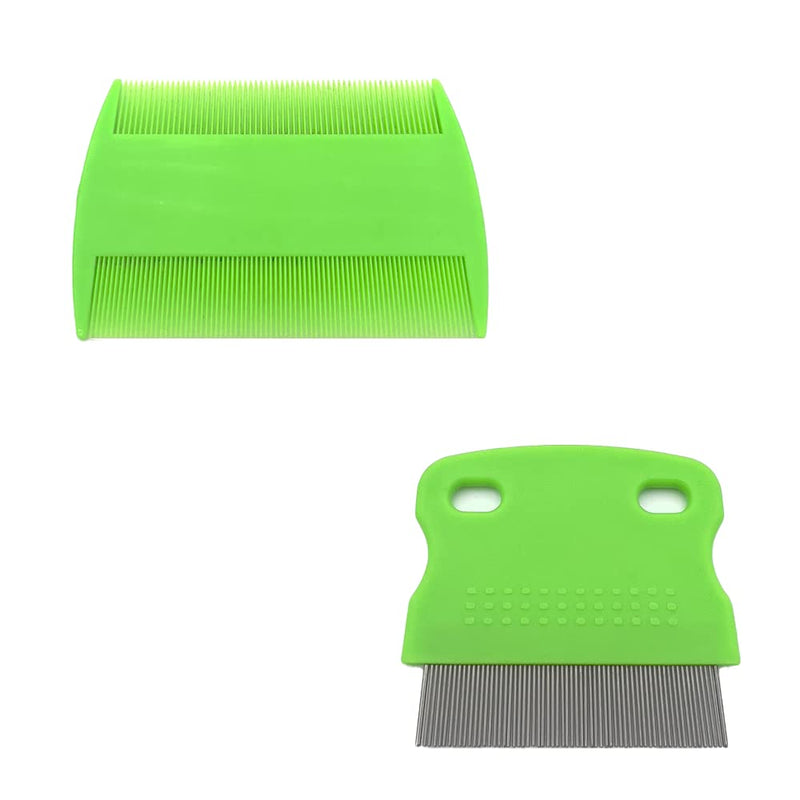 Hair Lice Comb, 2 PCS Lice Combs, Flea Lice Combs, Double Sided Teeth Comb, for Grooming and Removing Dandruff - BeesActive Australia