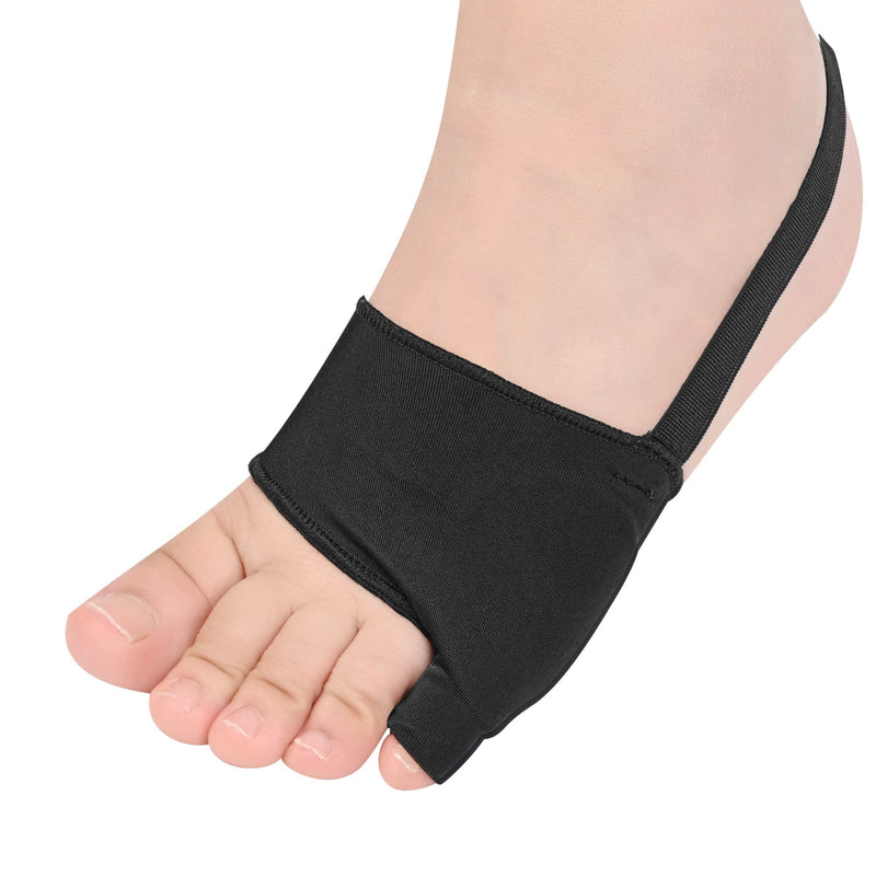 DYKOOK Tailors Bunion Corrector 1Pair Bunionette Sleeves Built-in Gel Pads Silicone Cover Guard With Non-slip Strap to Relief Bunion Pinky Toe Pain, Straighten Bunionette,Overlapping toe(Black-Large) L Black - BeesActive Australia