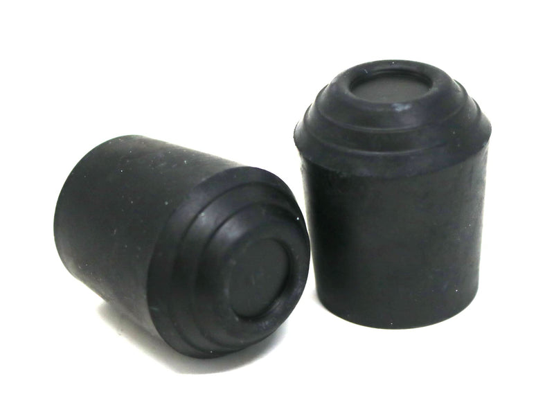 fiXte Replacement Walking Stick Cane Crutch Hiking Pole Rubber End Ferrule Black 25mm (2) 2 - BeesActive Australia