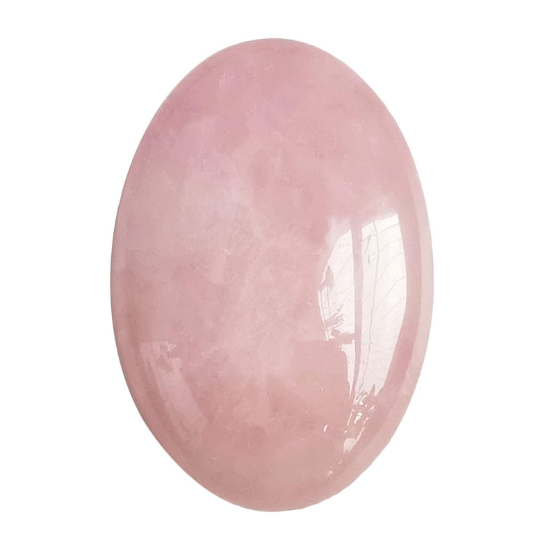Manekieko Natural Rose Quartz Oval Palm Pocket Healing Crystal Massage Spa Energy Stone,Healing Crystal for Therapy Geometry Chakra Balancing - BeesActive Australia
