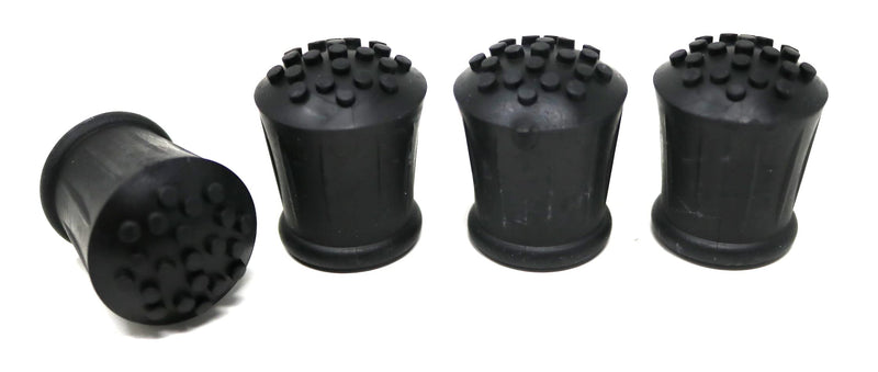 fiXte Heavy Duty Replacement Walking Stick Cane Crutch Hiking Pole Rubber End Ferrule Black 19mm (4) 4 - BeesActive Australia
