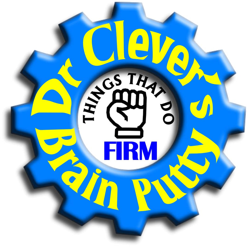 Dr Clever TM Stress Putty | Firm Blue | Sensory Relief | Fidget Toy | Relax and Concentrate | Unscented 20g tin - BeesActive Australia