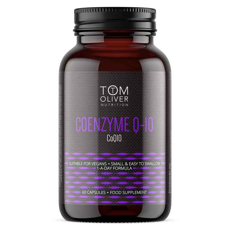 Tom Oliver Nutrition - Ubiquinone CoQ10 Pure Coenzyme Q10 100mg, Naturally Fermented, Made in The UK & Vegan Friendly - BeesActive Australia