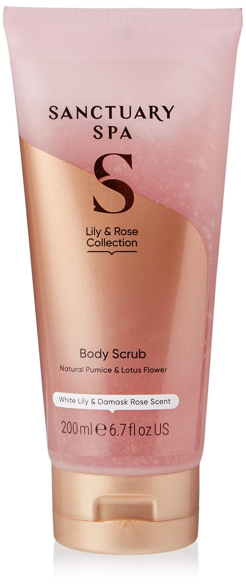 Sanctuary Spa Lily & Rose Body Scrub, No Mineral Oil, Cruelty Free & Vegan Exfoliating Body Scrub, 200ml - BeesActive Australia