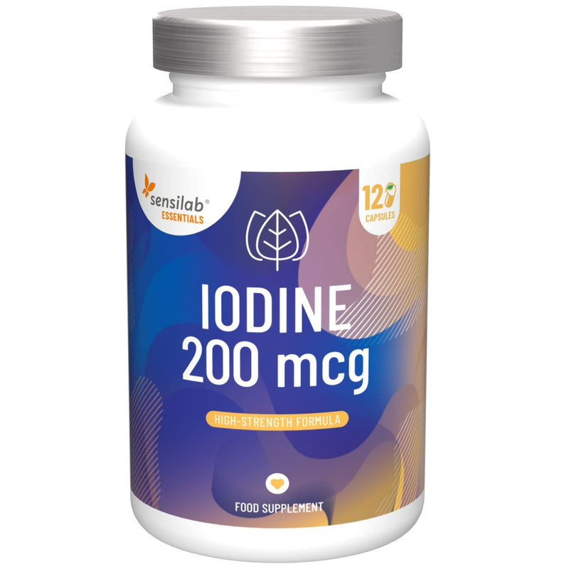 Sensilab Essentials Iodine Tablets 200 mcg � Potassium Iodide Capsules for Thyroid & Nervous System Support � 120 Iodine Capsules - 4-Month Supply - BeesActive Australia