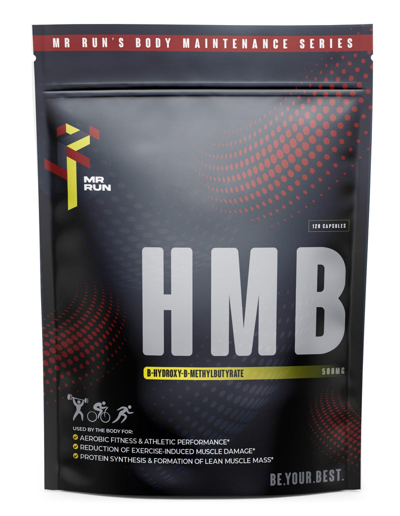 Mr Run's HMB - Supports Muscle Growth & Fitness - 1000mg per Serving - Protect from Muscles Loss During Calorie Cutting, Ageing or Inactivity, Improve Strength & Cardio - 120 Capsules, 60 Servings - BeesActive Australia