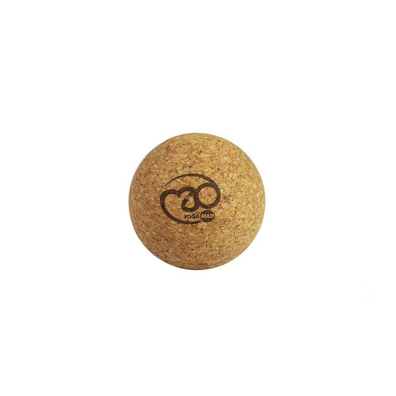 Fitness Mad Cork Massage Ball for Trigger Point Therapy, Deep Tissue & Myofascial Release, 7cm Ball, Natural, Skin Friendly Material - BeesActive Australia