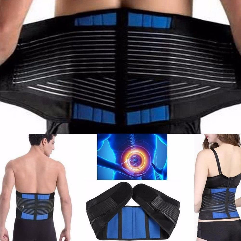 CSL-TECH Neoprene Double Pull Lumbar Lower Back Support Belt Brace Posture Pain Relief Large (34 - 38 inches) - BeesActive Australia