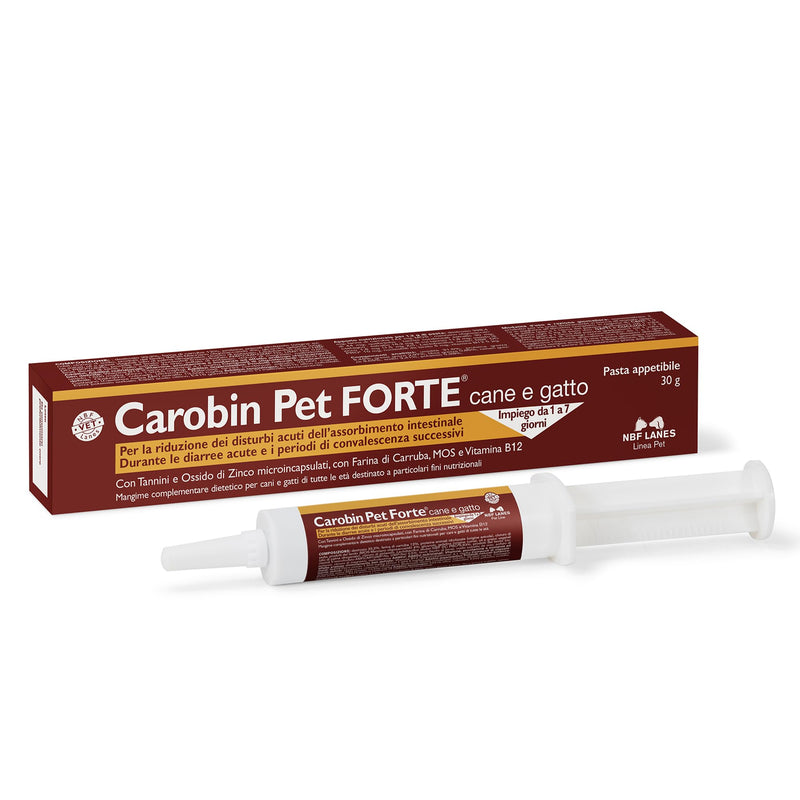 NBF Lanes | Carobin Pet Forte – 30 g Palatable Paste for Dogs and Cats – Helps Reduce Acute Intestinal Absorption Disorders – Ideal for Diarrhoea and Recovery Support