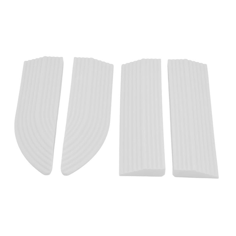 Threshold Ramp Mat Door Sill Scuff Plate Slope Strip Auxiliary Fit Used for Thresholds,Doorways and Bathroom(White) White - BeesActive Australia
