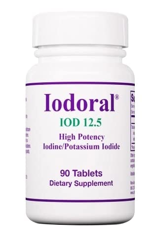 Optimox, Iodoral 12,5mg, with Iodine and Potassium Iodide, Depot, 90 Vegan Tablets, Lab Tested, Vegetarian, Gluten Free, Soy Free, Non-GMO - BeesActive Australia