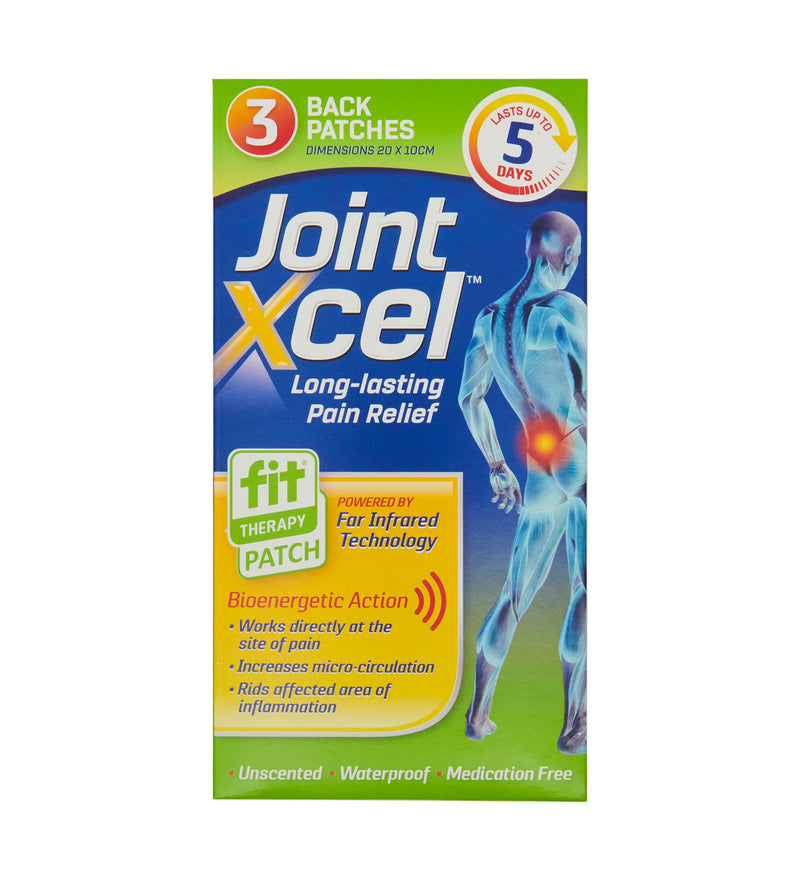 JointXcel - Non-Medicated Heat-Free Back Pain Relief Patch - 3 Patches - Up to 15 Days Supply - BeesActive Australia