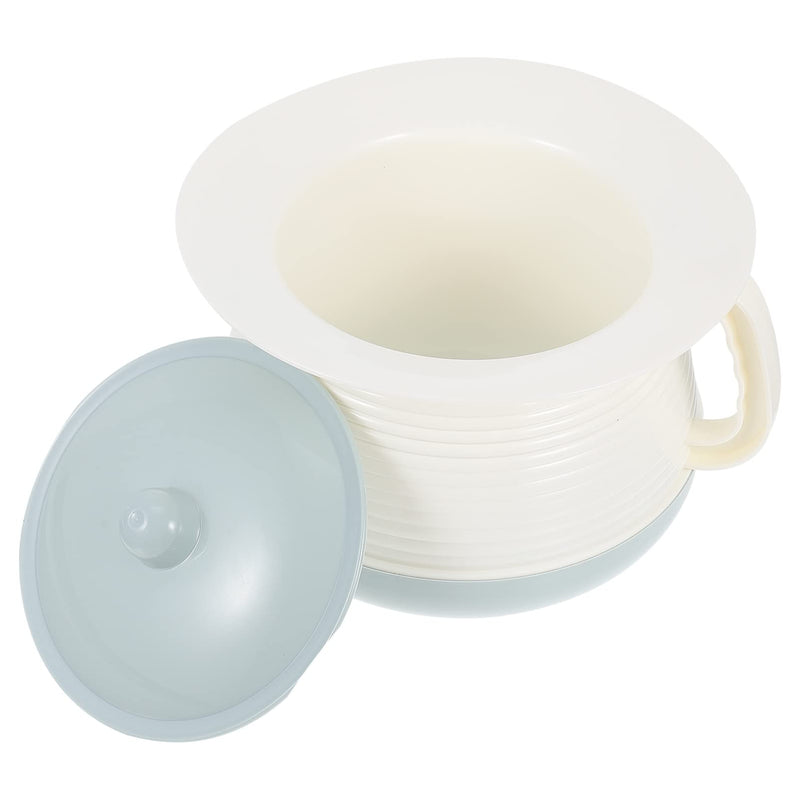 Hemoton Bedside Commode Bucket Chamber Pot Covered Spittoon Urinal Bedpans Portable Toilet for Patient Old Kids Light Blue - BeesActive Australia