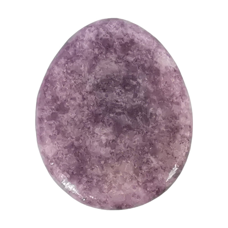 Manekieko Natural Purple Lepidolite Water Drop Chakra Thumb Worry Stone,Stress Relax Healing Reiki Crystal Pocket Palm Stones - BeesActive Australia